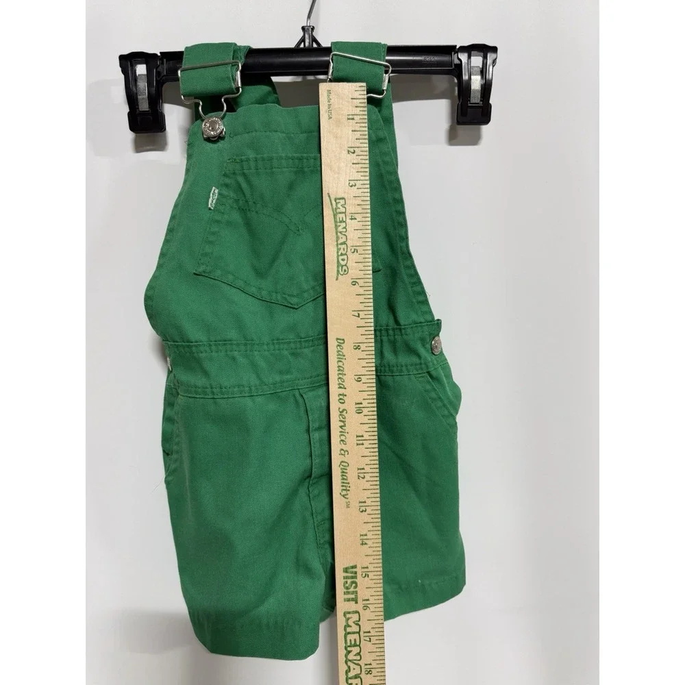 Vintage Little Levis Overalls Green 90s Sz 12 Mo? VTG Levi's Fast Shipping Read